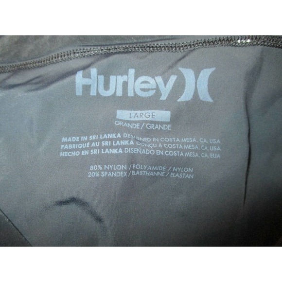 Hurley Phantom Athletic Compression Shorts Baselayer Black Men size Large - Picture 4 of 4